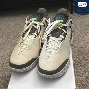 Nike Cream and Olive Sneakers